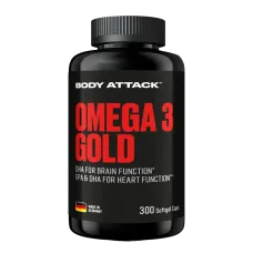 Body Attack Omega 3 Gold 300 Softgel Kapseln