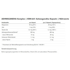 ProFuel Ashwagandha Komplex KSM-66 120 Kapseln