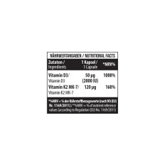 MST - Vitamin D3 + K2 + MK-7 120 Kapseln