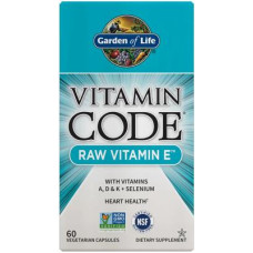 Garden of Life Vitamin Code RAW Vitamin E, 60 Kapseln