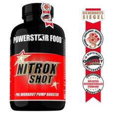 Powerstar Food NITROX SHOT ? Pre Workout Pump Booster, 200 Kapseln