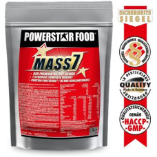 Powerstar Food MASS 7 Weight Gainer für Softgainer, 1610 g Beutel