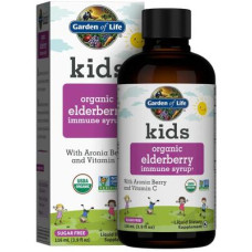 Garden of Life Kids Organic Elderberry Immune Syrup, 116 ml Flasche