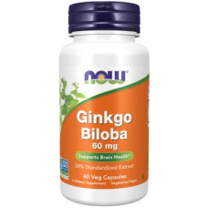 Now Foods Ginkgo Biloba, 60 mg, Kapseln