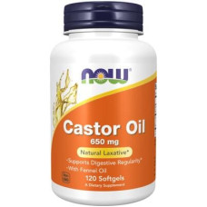 Now Foods Castor Oil 650 mg, 120 Softgels