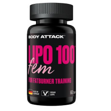 Body Attack Lipo100 Fem - 60 Kapseln
