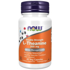 Now Foods Double Strength L-Theanine 200 mg, Kapseln
