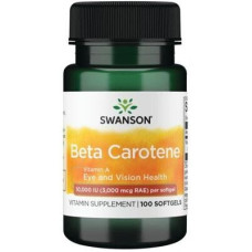 Swanson Beta Carotene 10.000 IU, Softgel-Kapseln