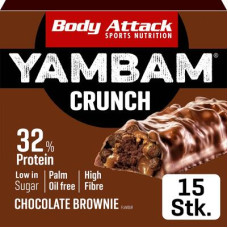 Body Attack Yambam Crunch, 15 x 55 g Riegel
