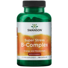 Swanson Super Stress B-Complex with Vitamin C, Kapseln