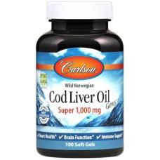 Carlson Labs Cod Liver Oil - Super 1000 mg, Softgels