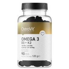 OstroVit Omega 3 D3+K2 Softgels