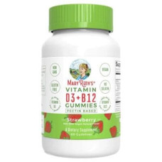 MaryRuth Organics Vitamin D3 + Vitamin B12, 60 Fruchtgummis