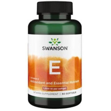 Swanson Vitamin E - 1.000 IU, 60 Kapseln