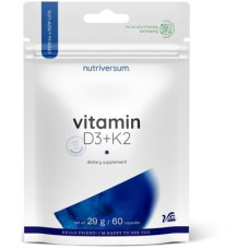 Nutriversum Vitamin D3 + K2, 60 Kapseln