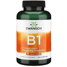 Swanson Vitamin B1 Thiamin 100 mg, 250 Kapseln