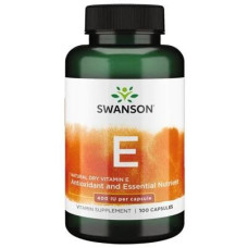 Swanson Vitamin E - Natural Dry 400 IU, 100 Kapseln