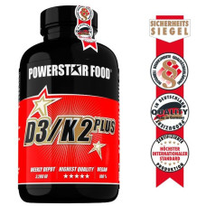 Powerstar Food D3 / K2 PLUS Calcium & Magnesium, 120 Kapseln