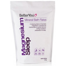 BetterYou Magnesium Bath Flakes Sleep - Badezusatz, 1000 g Beutel