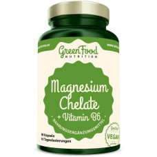 GreenFood Nutrition Magnesium Chelate + Vitamin B6, 90 Kapseln