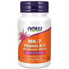 Now Foods MK-7 Vitamin K-2 Extra Strength 300 mcg, 60 Kapseln