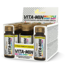 Olimp Vita-Min Multiple Sport Shot, 9 x 25 ml Shots, Citrus Punch