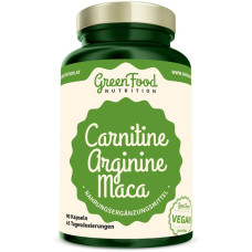 GreenFood Nutrition Carnitin + Arginin + Maca, 90 Kapseln