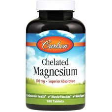 Carlson Labs Chelatiertes Magnesium Glycinat, 180 Tabletten