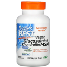 Doctors Best Vegan Glucosamine Chondroitin MSM, 120 Kapseln