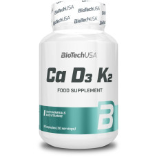 BioTech USA Ca-D3-K2 Kapseln, 90 Kapseln Dose