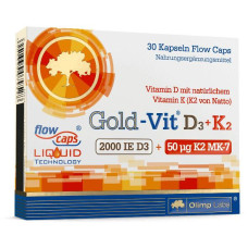 Olimp Gold-Vit D3+K2 2000, 30 Kapseln