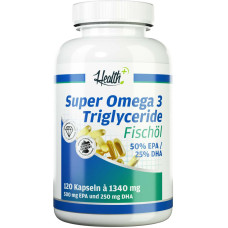 ZEC+ Health+ Super Omega 3 Triglyceride Fischöl, 120 Kapseln