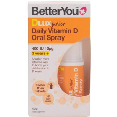 BetterYou DLux Junior Daily Vitamin D Oral Spray, 15 ml Zerstäuber, Neutral