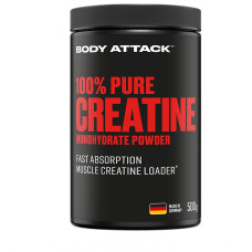 Body Attack 100% Pure Creatine, 500 g Dose