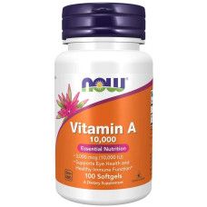 Now Foods Vitamin A 10.000 IU, 100 Softgels