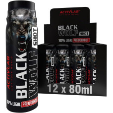 Activlab Black Wolf Preworkout Shot, 12 x 80 ml Shots