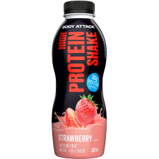 Body Attack High Protein Shake, 12 x 500 ml Flasche (inkl. 3,- Euro Pfand)