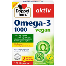 Doppelherz Omega-3 1000 vegan, 120 Kapseln