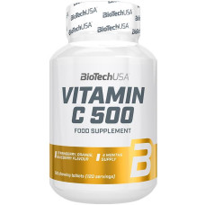 BioTech USA Vitamin C 500, 120 Kautabletten