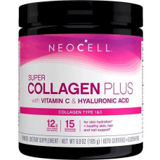 NeoCell Super Collagen Plus with Vitamin C & Hyaluronic Acid, 195 g Dose