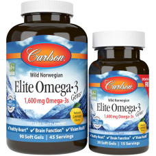 Carlson Labs Elite Omega-3 Gems, 90 + 30 Kapseln