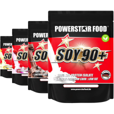 Powerstar Food SOY 90 + veganes Soja Protein Isolat, 1000 g Beutel