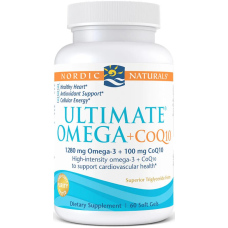 Nordic Naturals Ultimate Omega + CoQ10, 120 Softgels, Lemon