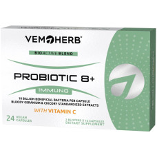 VemoHerb ProBiotiC 8+ Immuno (+Vit.C), 24 Kapseln