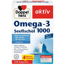 Doppelherz Omega-3 Seefischöl 1000 mg, 120 Kapseln