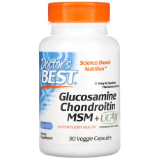 Doctors Best Glucosamine Chondroitin MSM + UC-II, 90 Kapseln