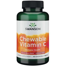 Swanson Chewable Vitamin C, 60 Kautabletten, Kirsche