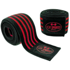 C.P. Sports Profi-Kniebandagen, 200 cm, schwarz - rot