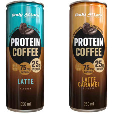 Body Attack Protein Coffee, 12 x 250 ml Dose (inkl. 3 EUR Pfand)