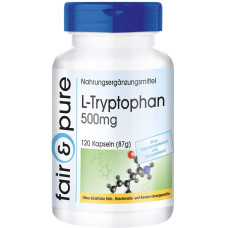 fair & pure L-Tryptophan (500 mg), 120 Kapseln Dose